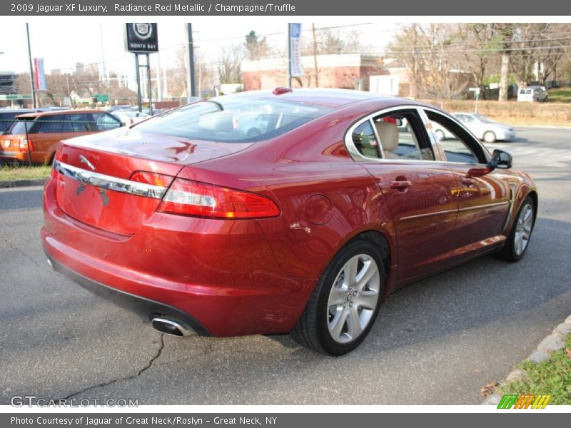 Radiance Red Metallic / Champagne/Truffle 2009 Jaguar XF Luxury