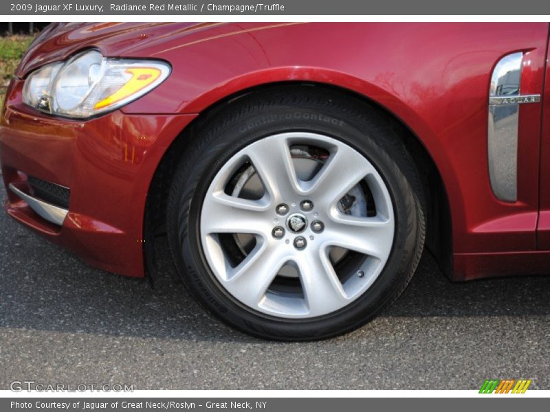 Radiance Red Metallic / Champagne/Truffle 2009 Jaguar XF Luxury