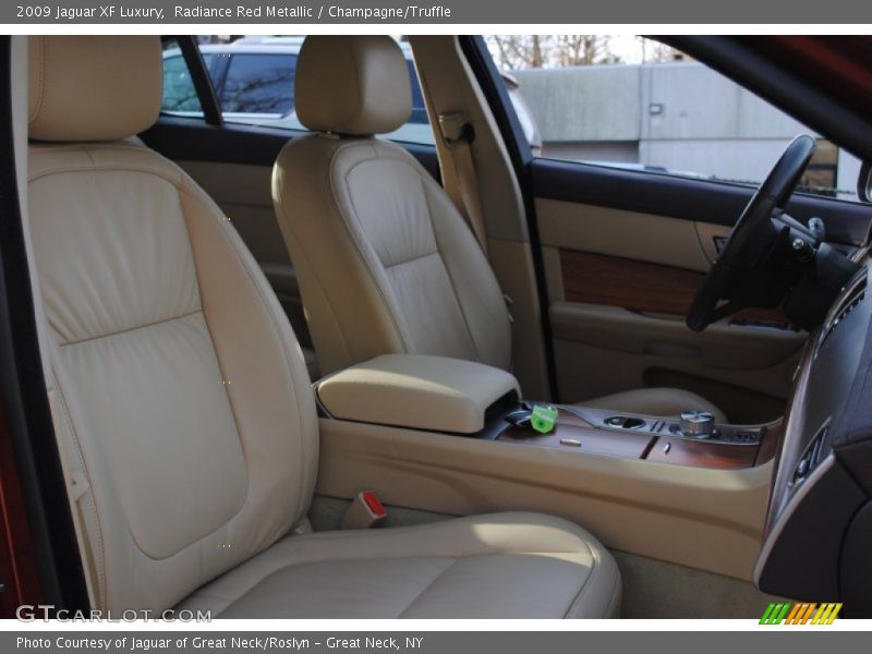 Radiance Red Metallic / Champagne/Truffle 2009 Jaguar XF Luxury
