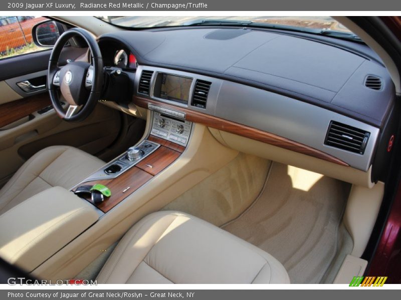 Radiance Red Metallic / Champagne/Truffle 2009 Jaguar XF Luxury
