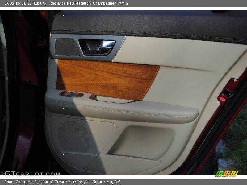 Radiance Red Metallic / Champagne/Truffle 2009 Jaguar XF Luxury