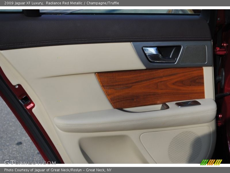 Radiance Red Metallic / Champagne/Truffle 2009 Jaguar XF Luxury