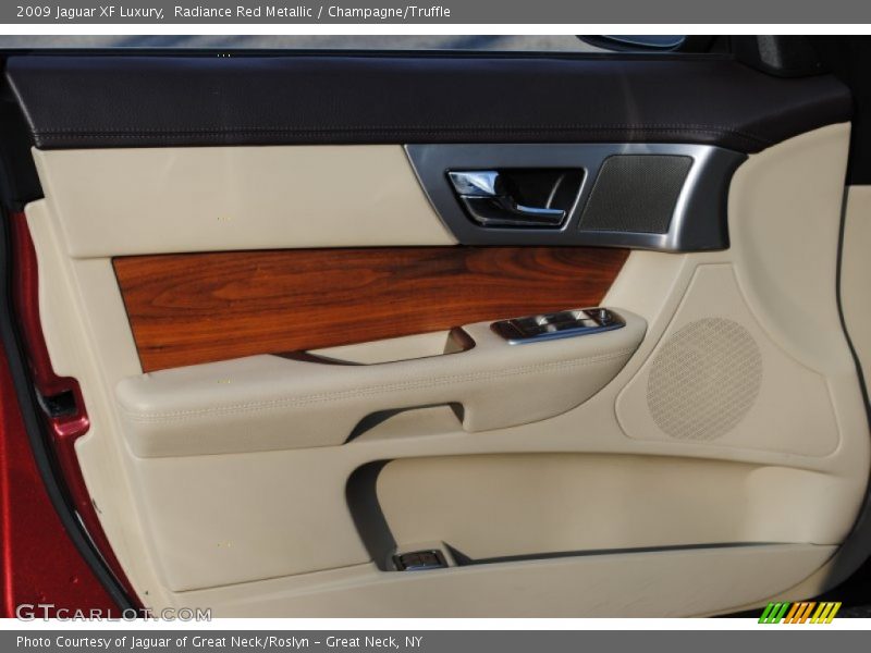 Radiance Red Metallic / Champagne/Truffle 2009 Jaguar XF Luxury