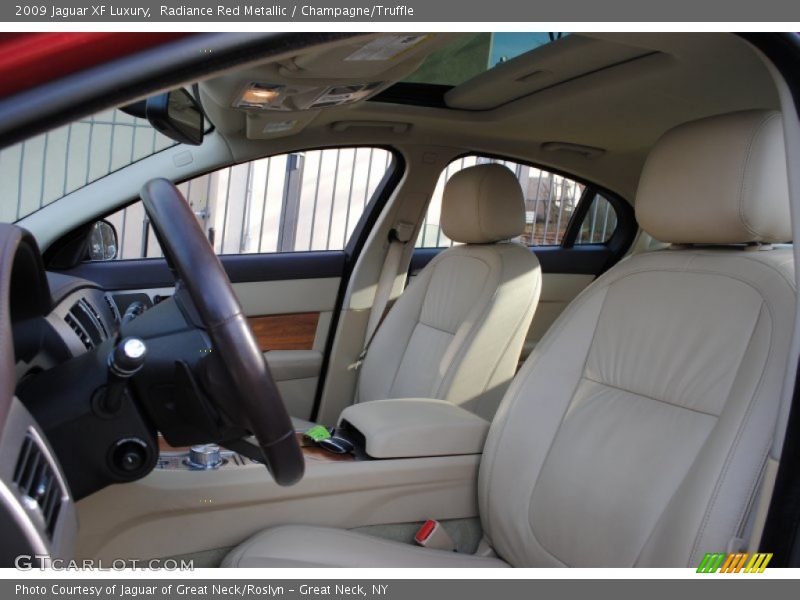 Radiance Red Metallic / Champagne/Truffle 2009 Jaguar XF Luxury