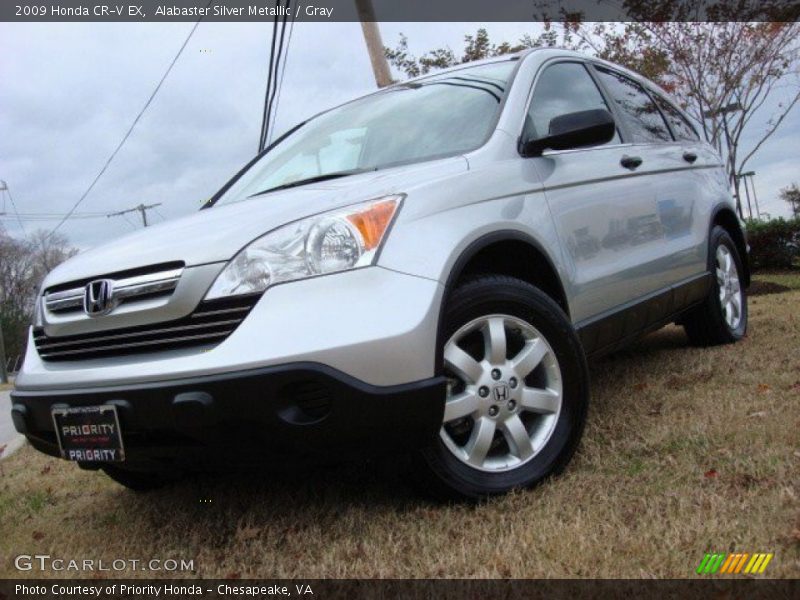 Alabaster Silver Metallic / Gray 2009 Honda CR-V EX