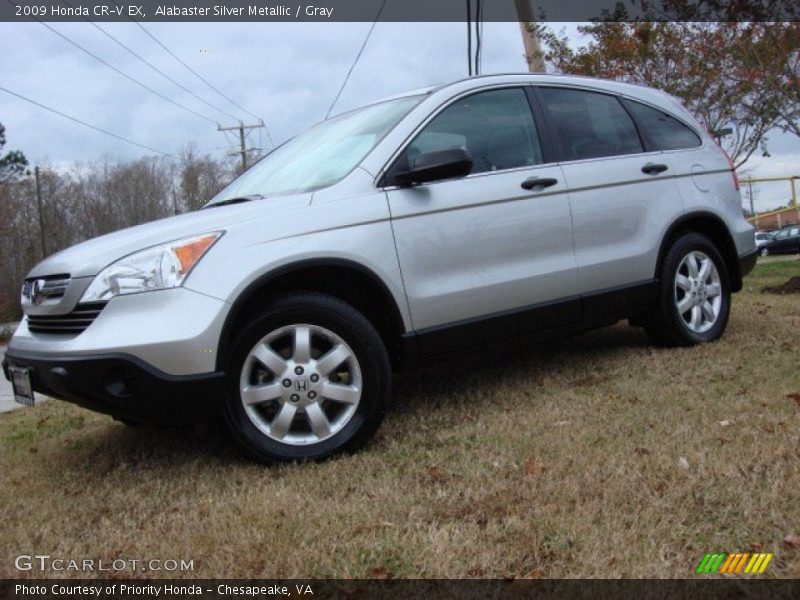 Alabaster Silver Metallic / Gray 2009 Honda CR-V EX