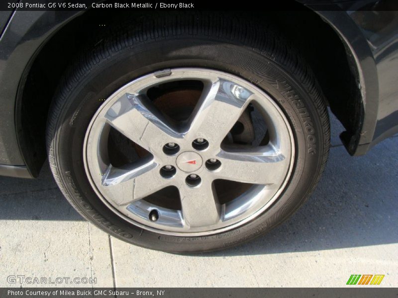 Carbon Black Metallic / Ebony Black 2008 Pontiac G6 V6 Sedan