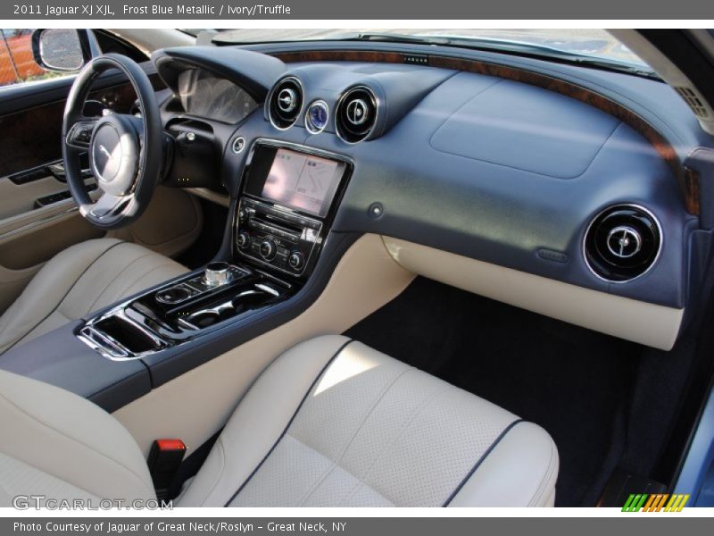 Frost Blue Metallic / Ivory/Truffle 2011 Jaguar XJ XJL