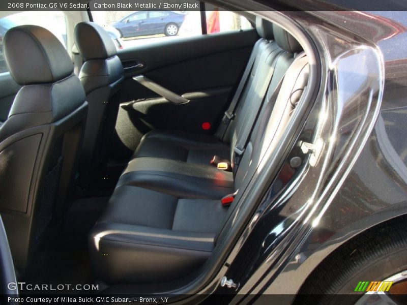 Carbon Black Metallic / Ebony Black 2008 Pontiac G6 V6 Sedan