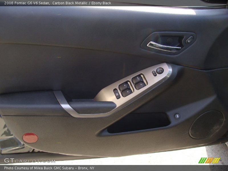 Carbon Black Metallic / Ebony Black 2008 Pontiac G6 V6 Sedan