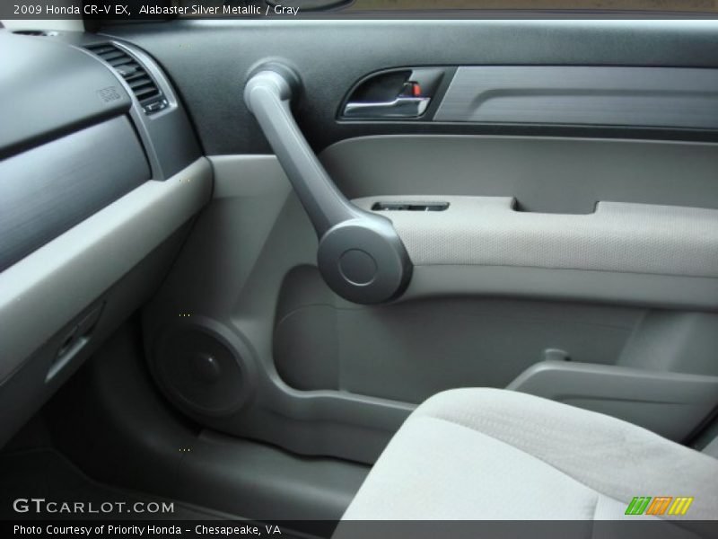 Alabaster Silver Metallic / Gray 2009 Honda CR-V EX