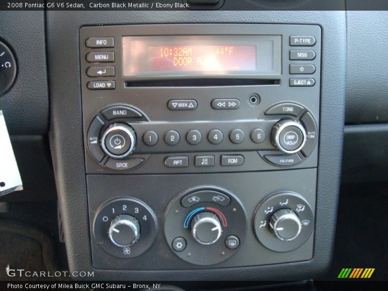 Carbon Black Metallic / Ebony Black 2008 Pontiac G6 V6 Sedan