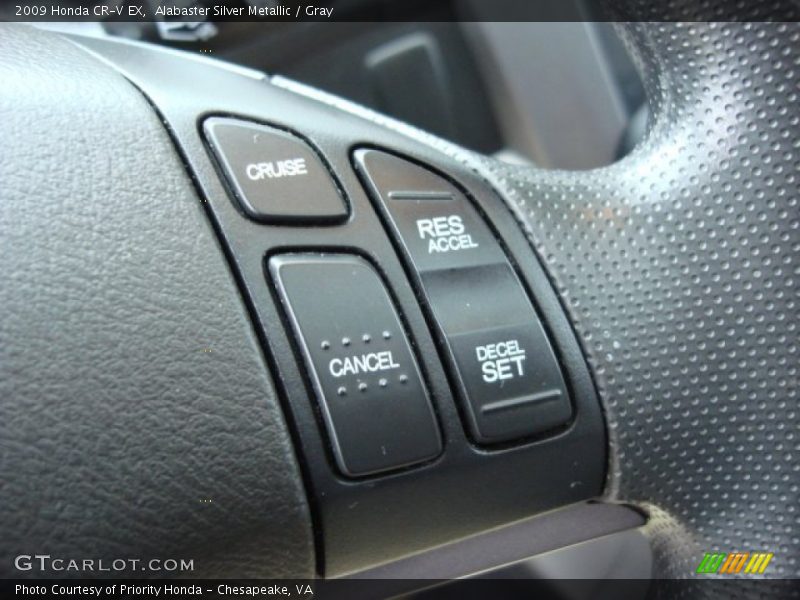 Alabaster Silver Metallic / Gray 2009 Honda CR-V EX