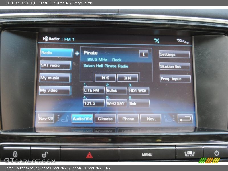 Frost Blue Metallic / Ivory/Truffle 2011 Jaguar XJ XJL