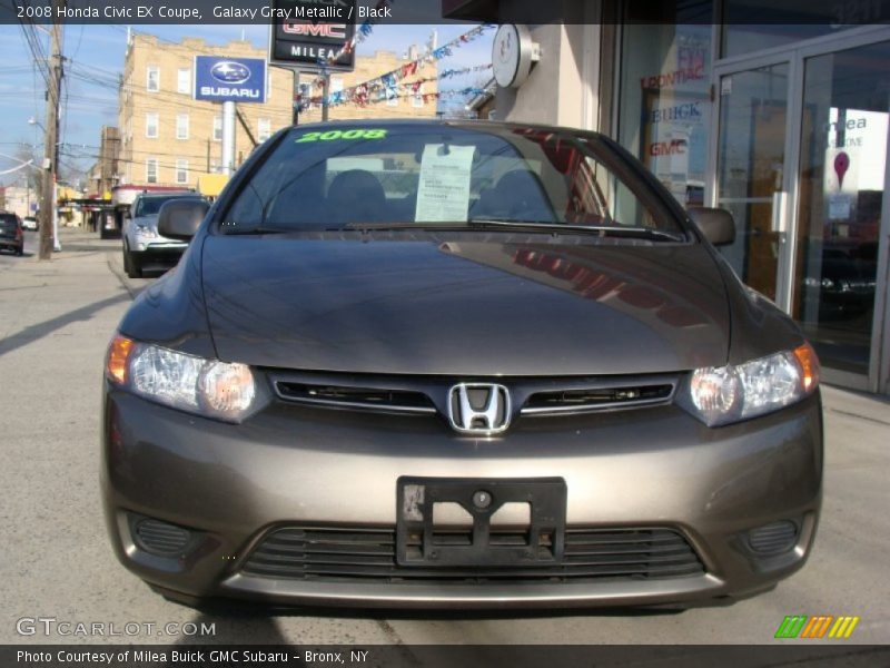 Galaxy Gray Metallic / Black 2008 Honda Civic EX Coupe