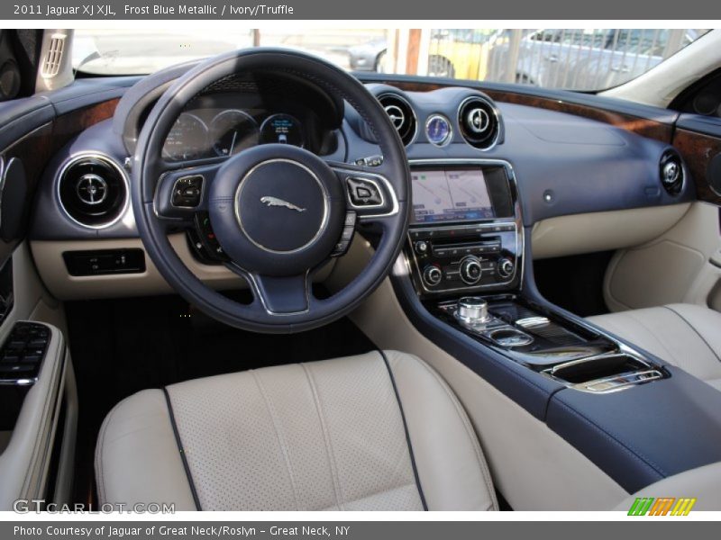 Frost Blue Metallic / Ivory/Truffle 2011 Jaguar XJ XJL