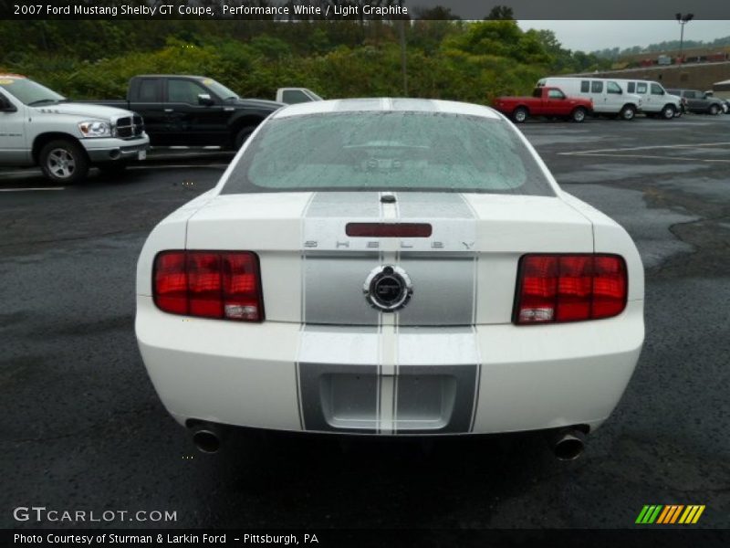 Performance White / Light Graphite 2007 Ford Mustang Shelby GT Coupe