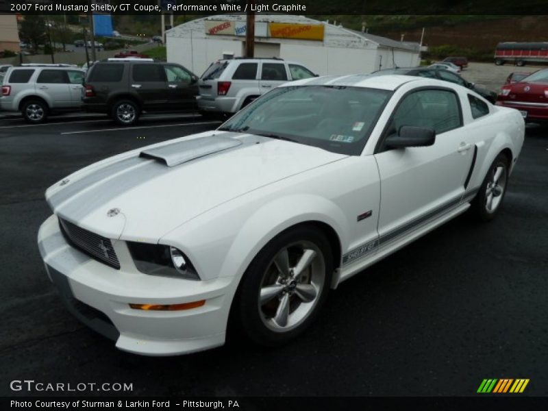 Performance White / Light Graphite 2007 Ford Mustang Shelby GT Coupe