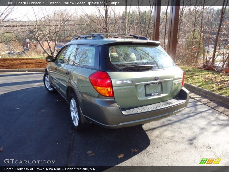 Willow Green Opalescent / Taupe 2006 Subaru Outback 2.5i Wagon