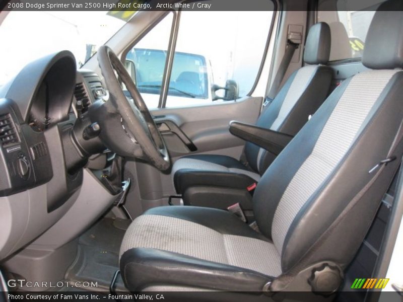  2008 Sprinter Van 2500 High Roof Cargo Gray Interior