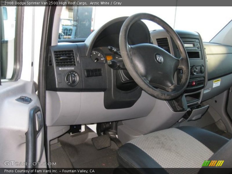 Arctic White / Gray 2008 Dodge Sprinter Van 2500 High Roof Cargo