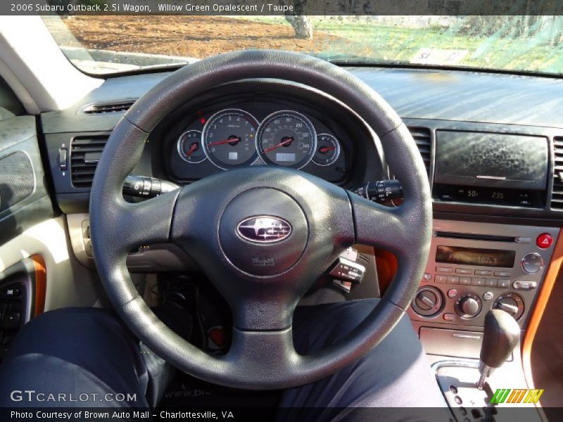 Willow Green Opalescent / Taupe 2006 Subaru Outback 2.5i Wagon