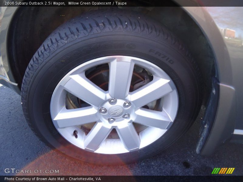 Willow Green Opalescent / Taupe 2006 Subaru Outback 2.5i Wagon