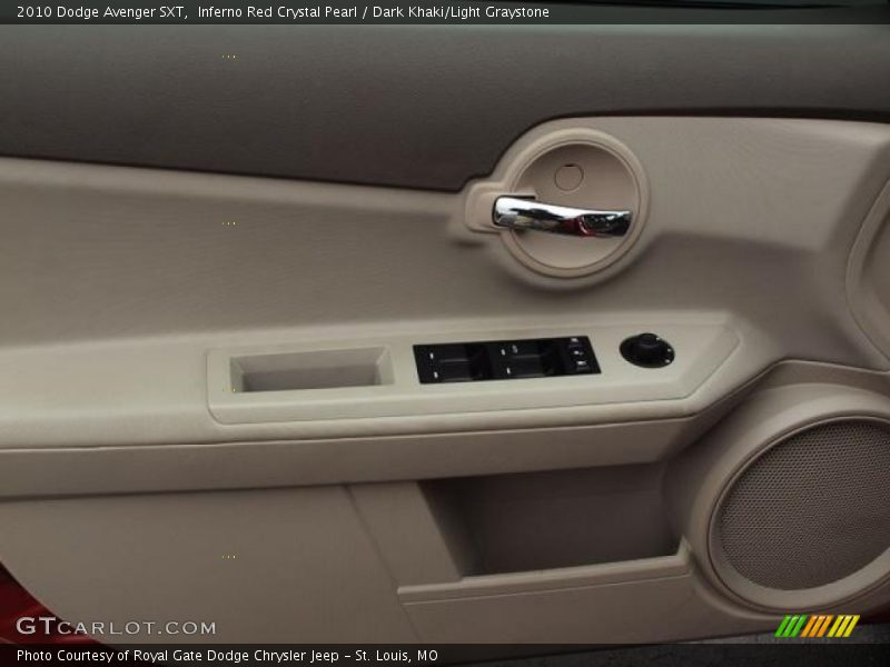 Inferno Red Crystal Pearl / Dark Khaki/Light Graystone 2010 Dodge Avenger SXT