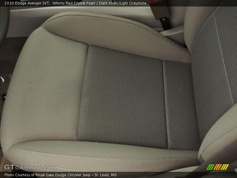 Inferno Red Crystal Pearl / Dark Khaki/Light Graystone 2010 Dodge Avenger SXT