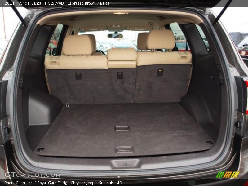 Espresso Brown / Beige 2011 Hyundai Santa Fe GLS AWD