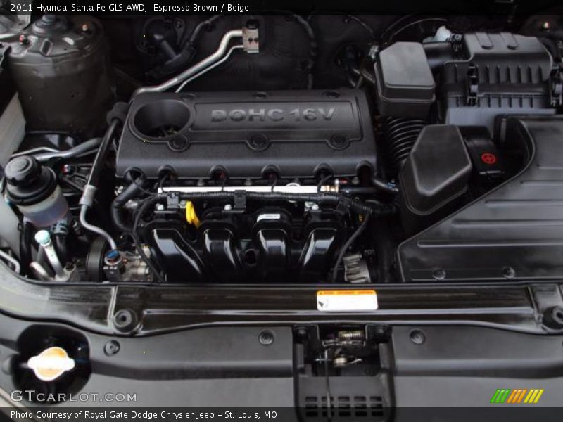 Espresso Brown / Beige 2011 Hyundai Santa Fe GLS AWD