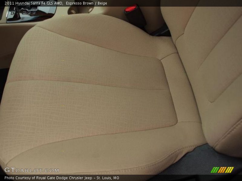 Espresso Brown / Beige 2011 Hyundai Santa Fe GLS AWD