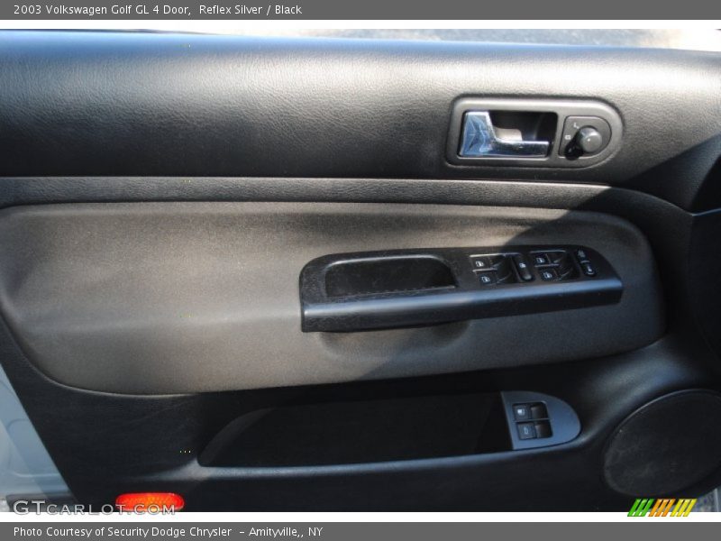 Reflex Silver / Black 2003 Volkswagen Golf GL 4 Door