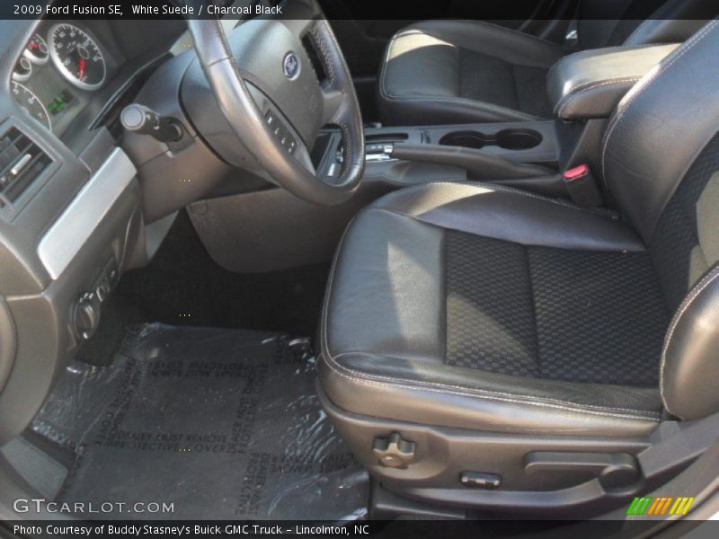 White Suede / Charcoal Black 2009 Ford Fusion SE