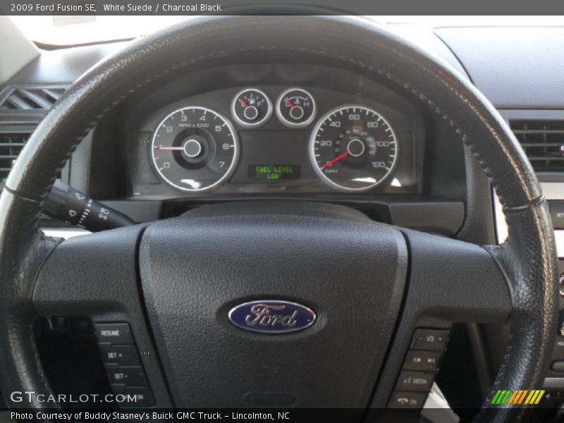 White Suede / Charcoal Black 2009 Ford Fusion SE