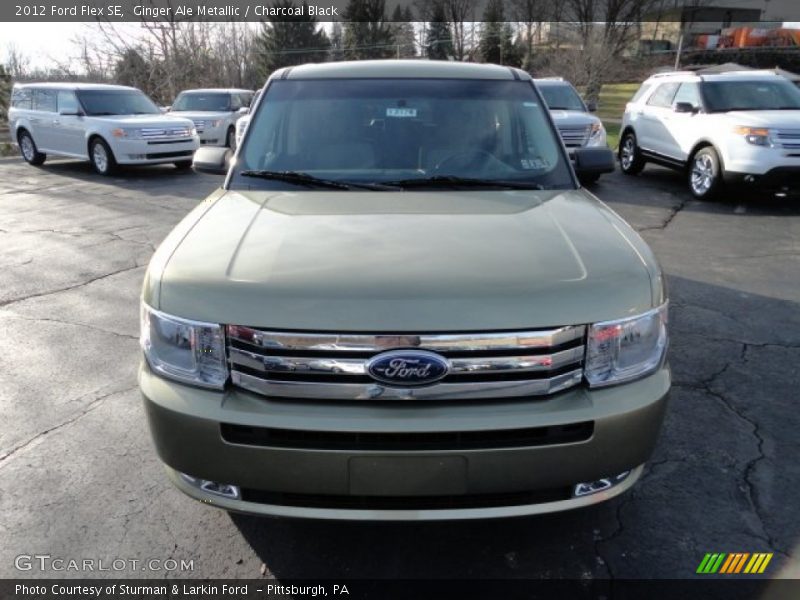 Ginger Ale Metallic / Charcoal Black 2012 Ford Flex SE