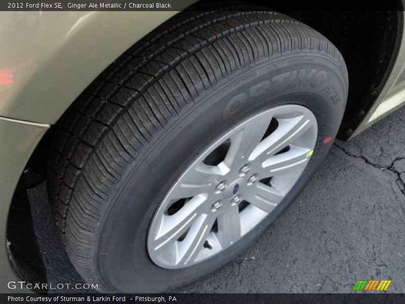 Ginger Ale Metallic / Charcoal Black 2012 Ford Flex SE