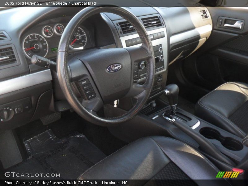 White Suede / Charcoal Black 2009 Ford Fusion SE