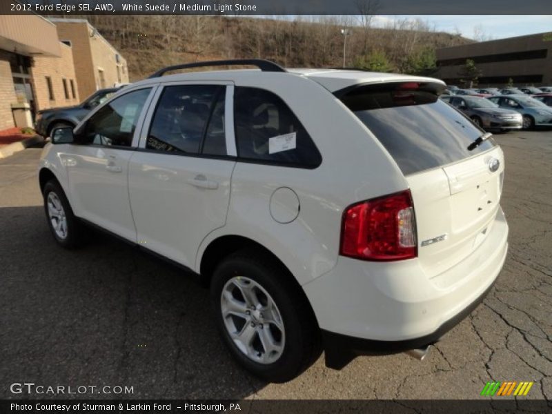 White Suede / Medium Light Stone 2012 Ford Edge SEL AWD