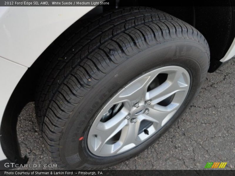 White Suede / Medium Light Stone 2012 Ford Edge SEL AWD