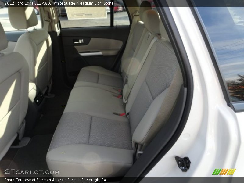 White Suede / Medium Light Stone 2012 Ford Edge SEL AWD