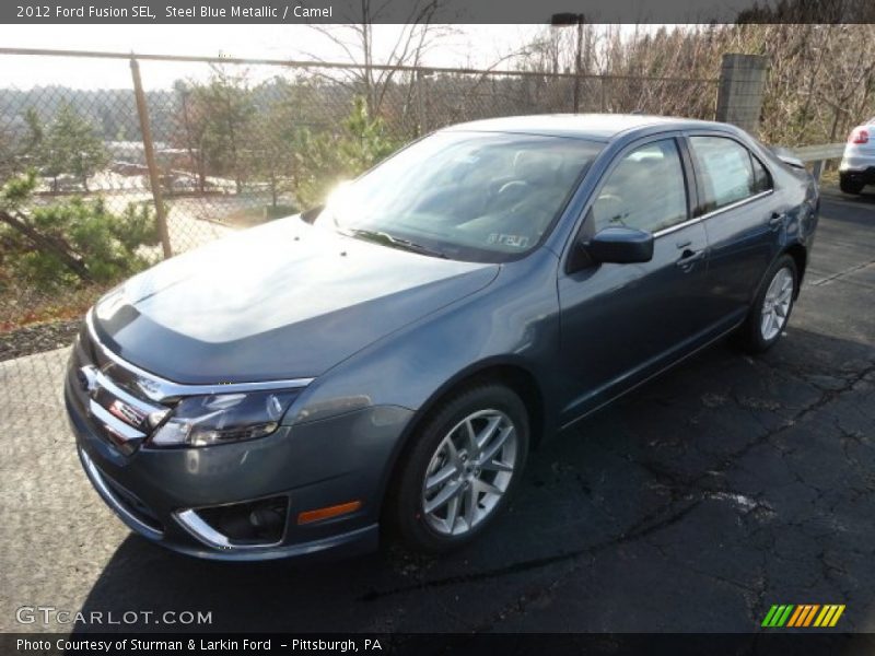 Steel Blue Metallic / Camel 2012 Ford Fusion SEL