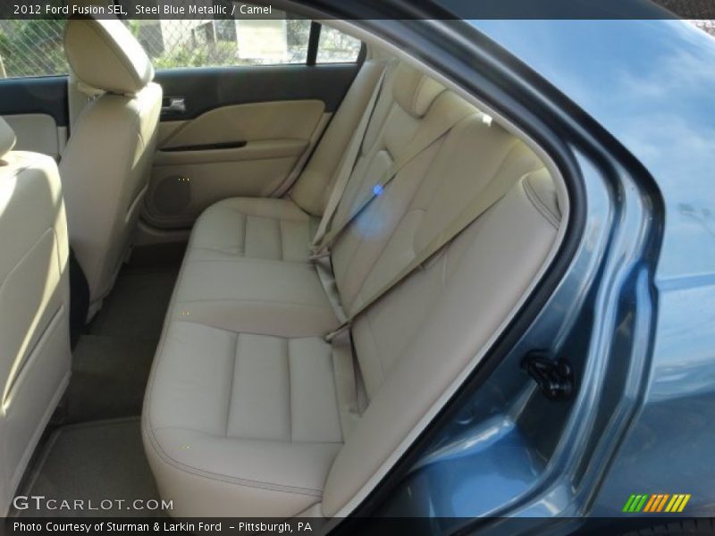 Steel Blue Metallic / Camel 2012 Ford Fusion SEL