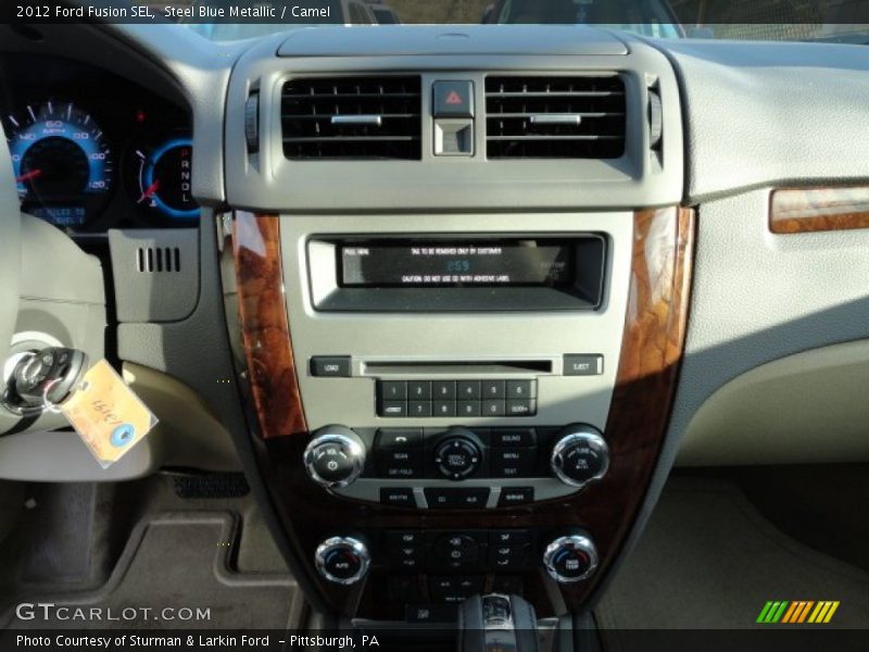 Steel Blue Metallic / Camel 2012 Ford Fusion SEL