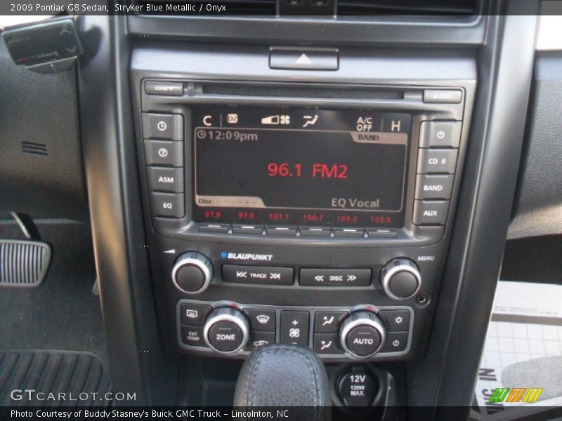 Stryker Blue Metallic / Onyx 2009 Pontiac G8 Sedan