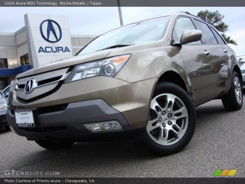 Mocha Metallic / Taupe 2009 Acura MDX Technology