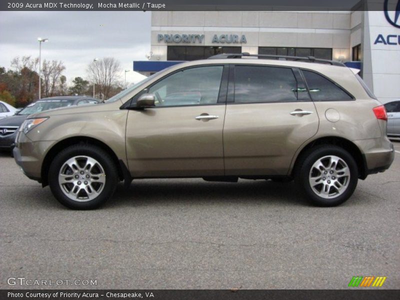 Mocha Metallic / Taupe 2009 Acura MDX Technology