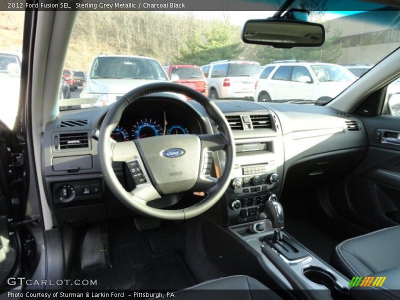 Sterling Grey Metallic / Charcoal Black 2012 Ford Fusion SEL