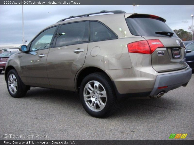 Mocha Metallic / Taupe 2009 Acura MDX Technology