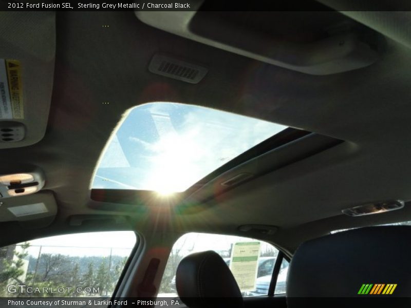 Sterling Grey Metallic / Charcoal Black 2012 Ford Fusion SEL